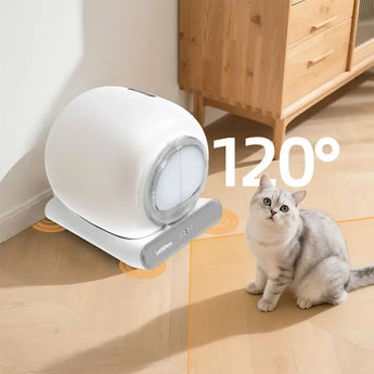 100% Cat-Safe with 120° Safety Sensor Cat Litter Robot - LeloPets C4