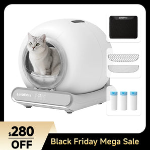 Pinch-Free Self-cleaning Cat Litter Box | LeloPets C4