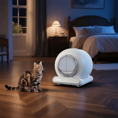 LeloPets Self-Cleaning Cat Litter Box for Bedrooms