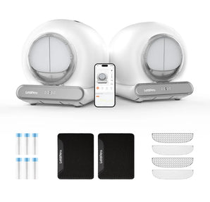 LeloPets C4 Self Cleaning Litter Box Double Bundle